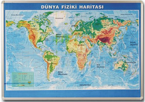 Dünya Fiziki Haritası | Chiva